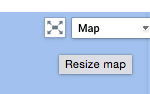 Full screen map toggle button