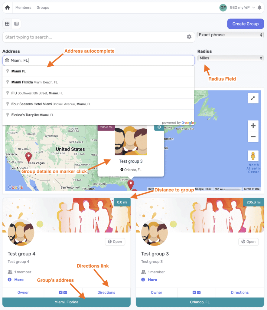 Powerful Geolocation-Based Features for PeepSo Plugin • GEO my WP