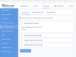 Members Geolocation General Settings 1