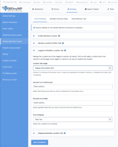 Members Geolocation General Settings 3