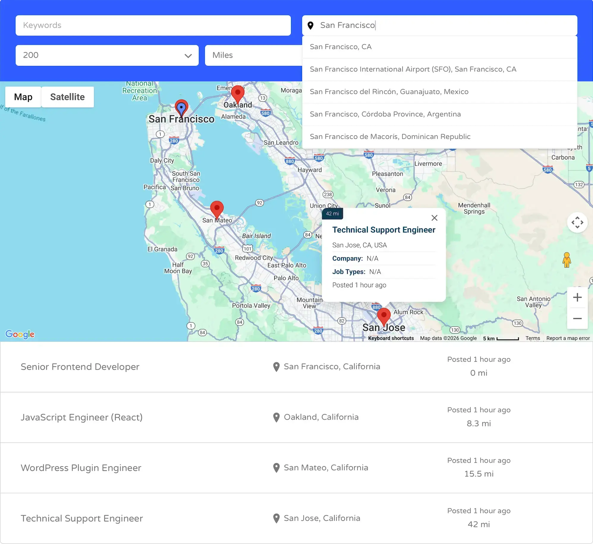 WP Job Manager Geolocation Features