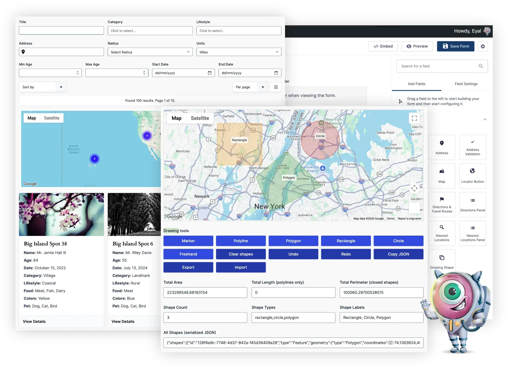 Gravity Geolocation Features